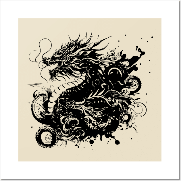 Chinese Dragon Wall Art by lkn